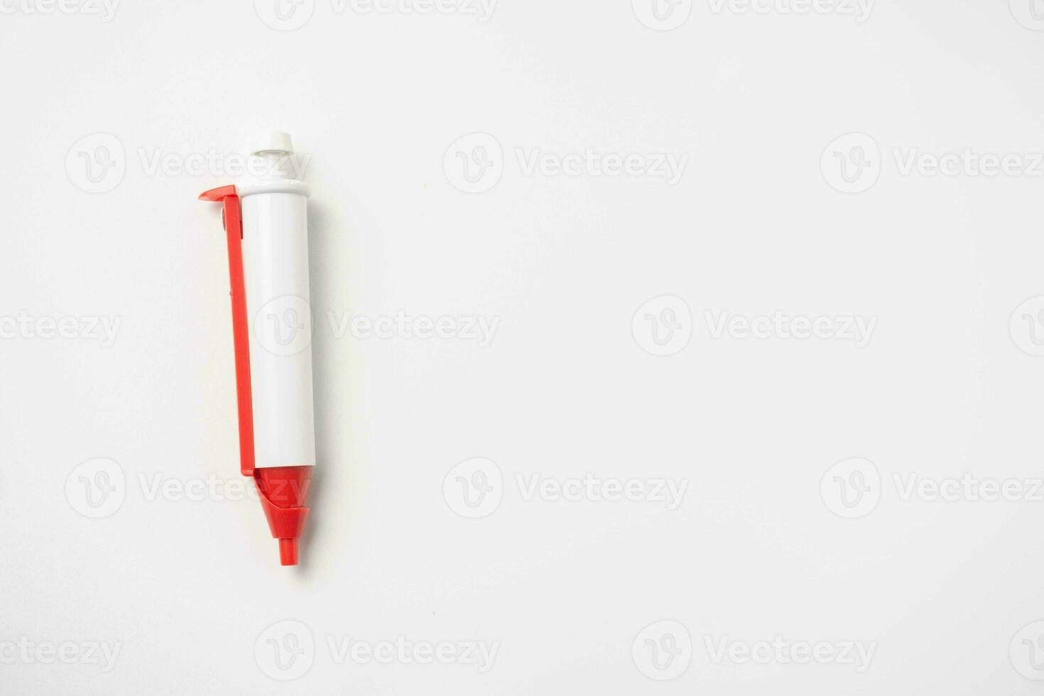 Diabetes concept, lancet pen isolated on white background. Treatment diabetes and glucose controlling concept photo