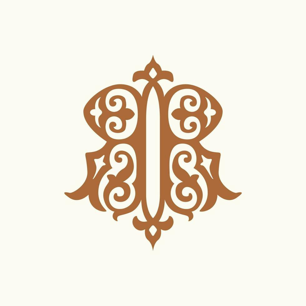 Savor sophistication with our vector monogram emblem R and R. Elevate your restaurant brand with this tasteful and distinctive retro-inspired design.