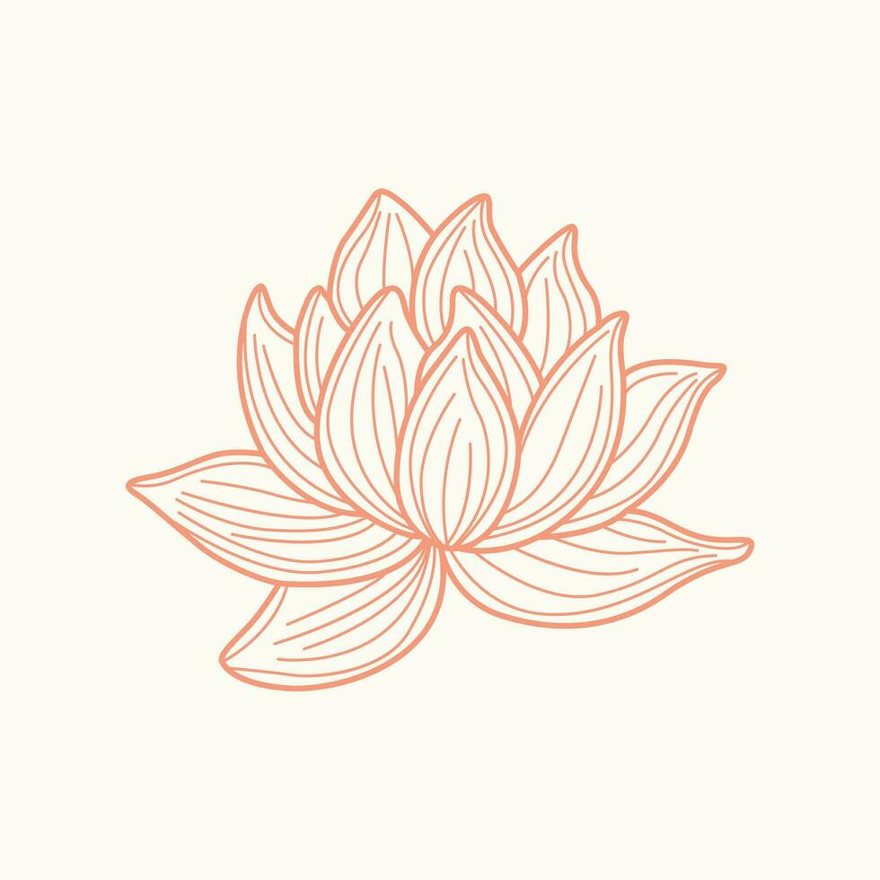 evocar serenidad con nuestra vector resumen loto flor. un armonioso mezcla de formar y tranquilidad, Perfecto para agregando pacífico elegancia a tu diseños
