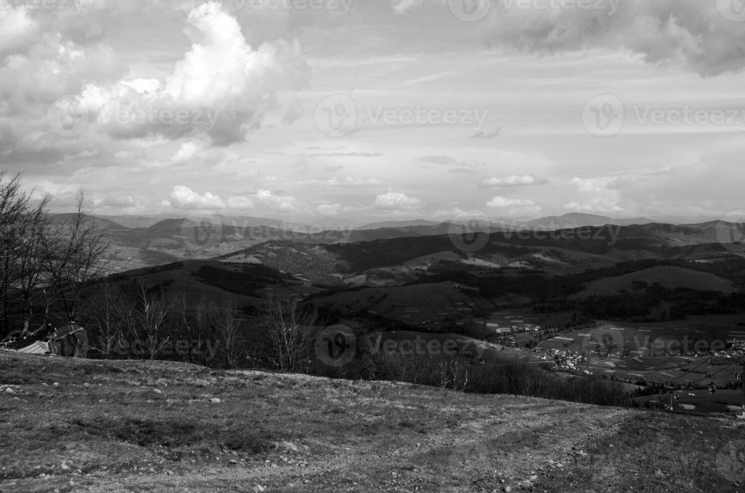 Clouds and mountains photo