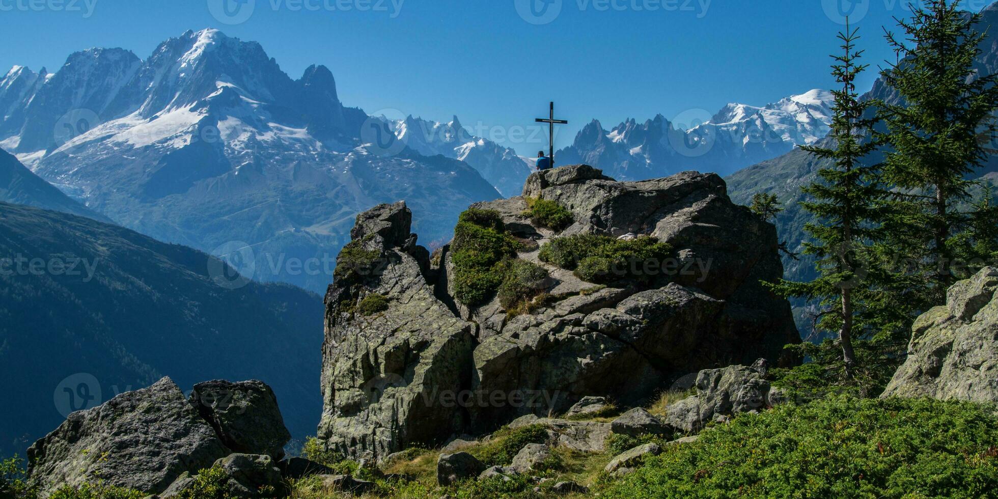 massif du mont blanc,la loriaz,vallorcine,haute savoie,france photo