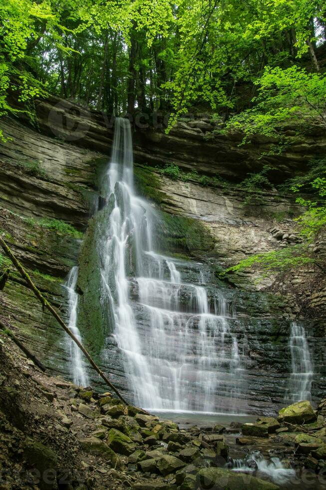 waterfall of dioca,isere,france photo