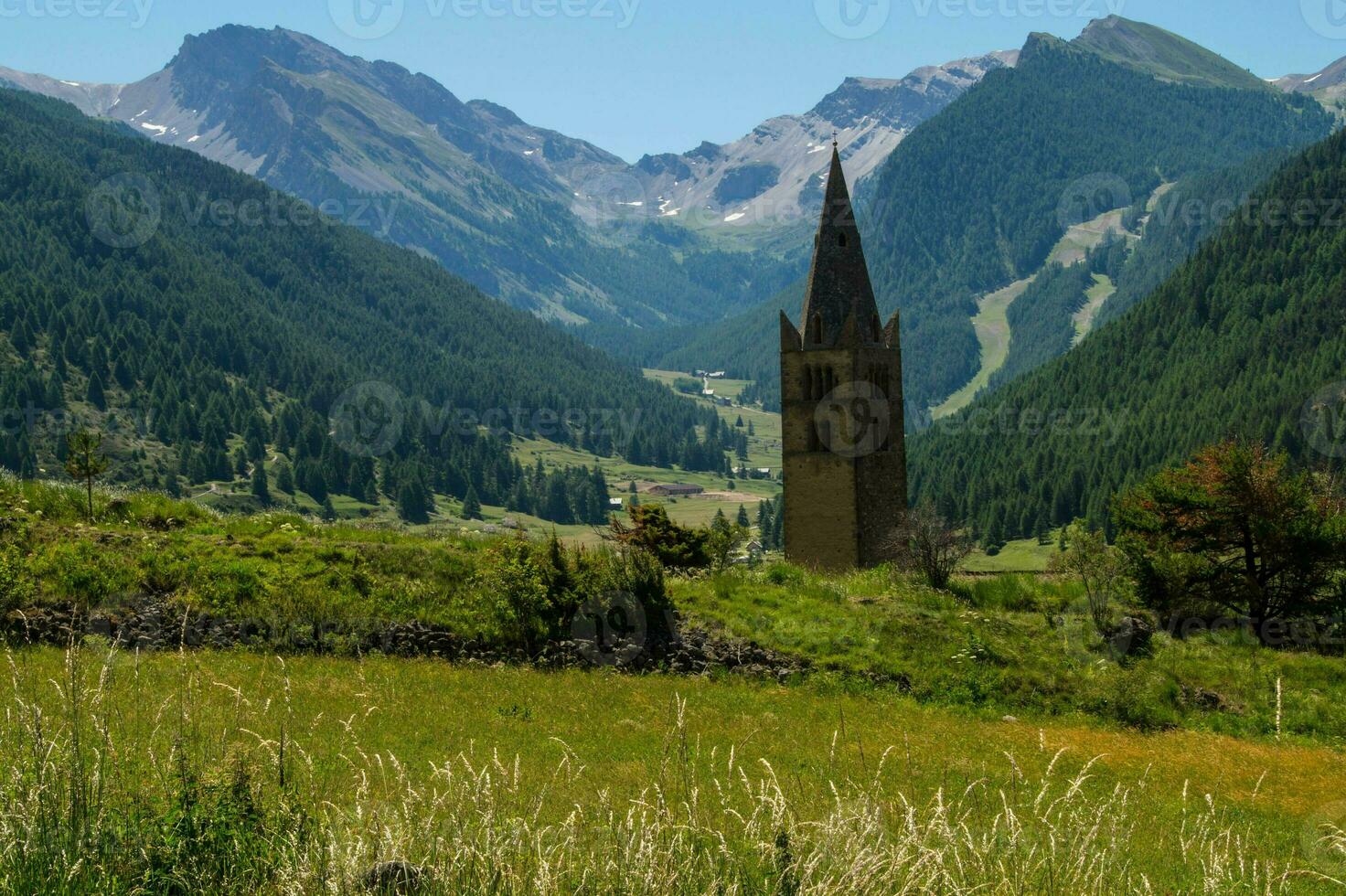ceillac queyras in hautes alpes in france photo