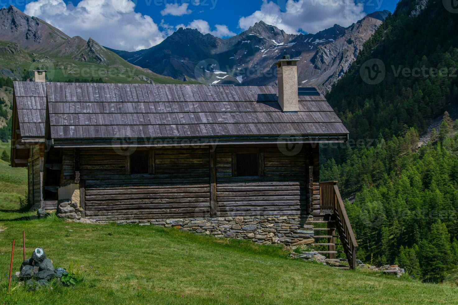 villard ceillac in qeyras in hautes alpes in france photo