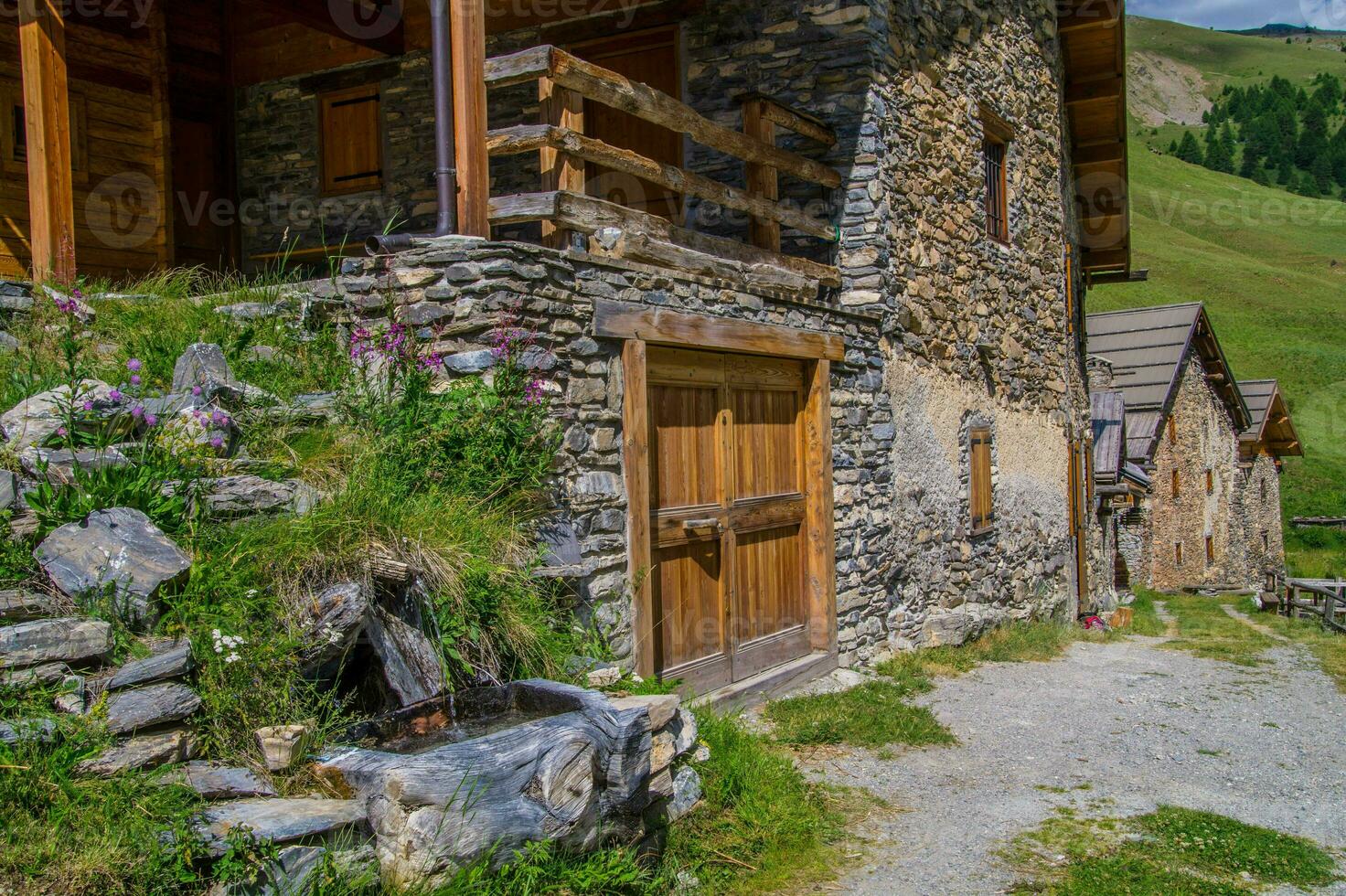 villard ceillac in qeyras in hautes alpes in france photo