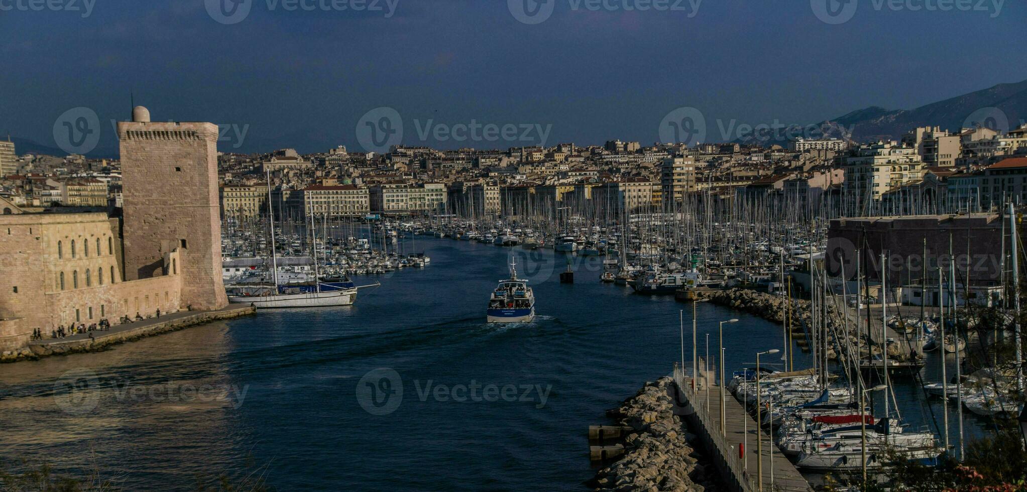old port and fort of marseille photo