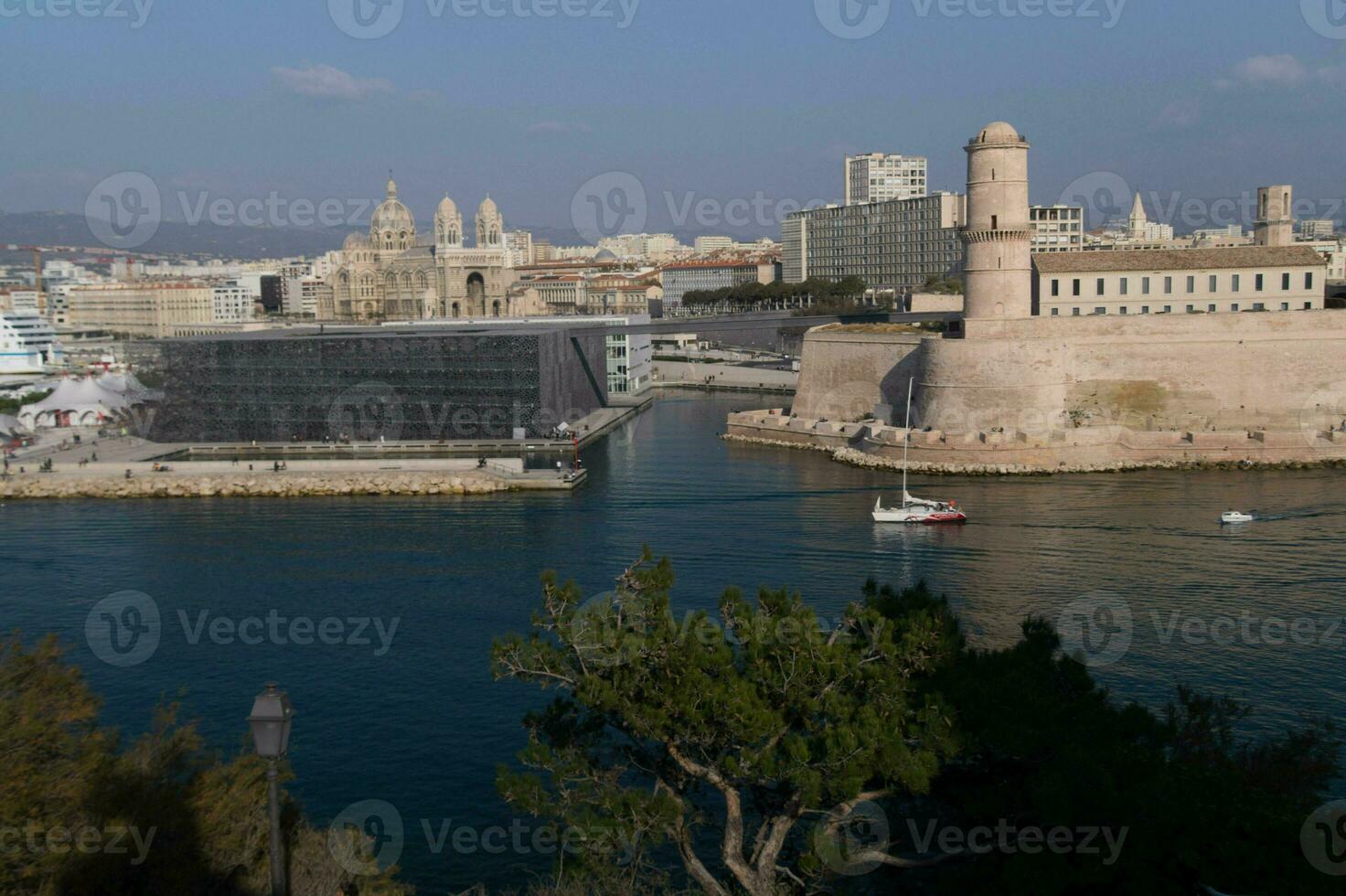 old port and fort of marseille photo