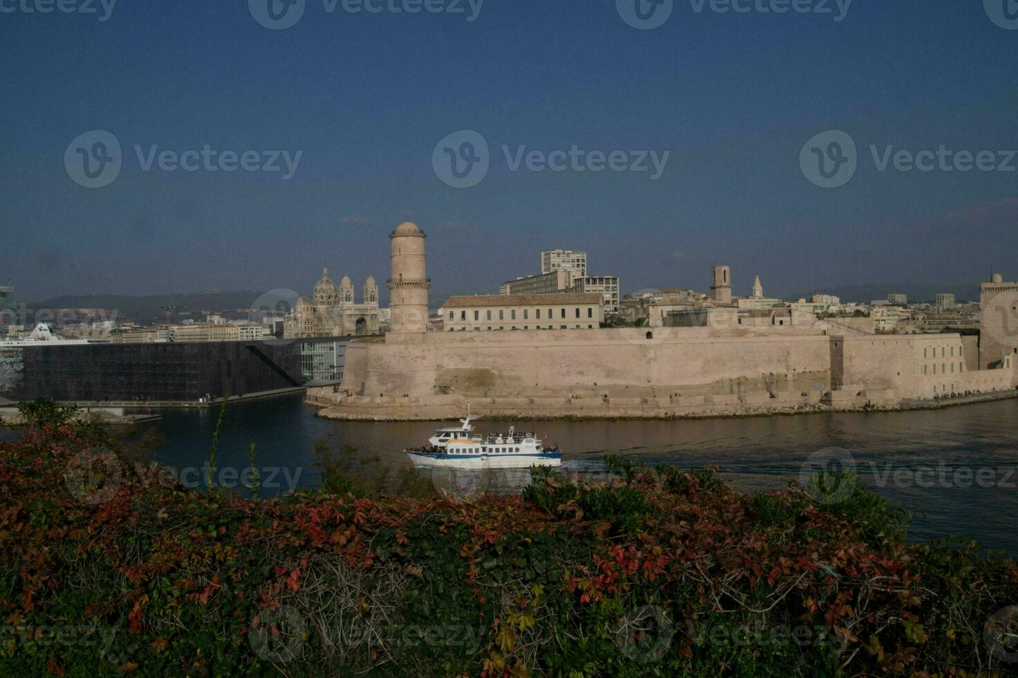 old port and fort of marseille photo