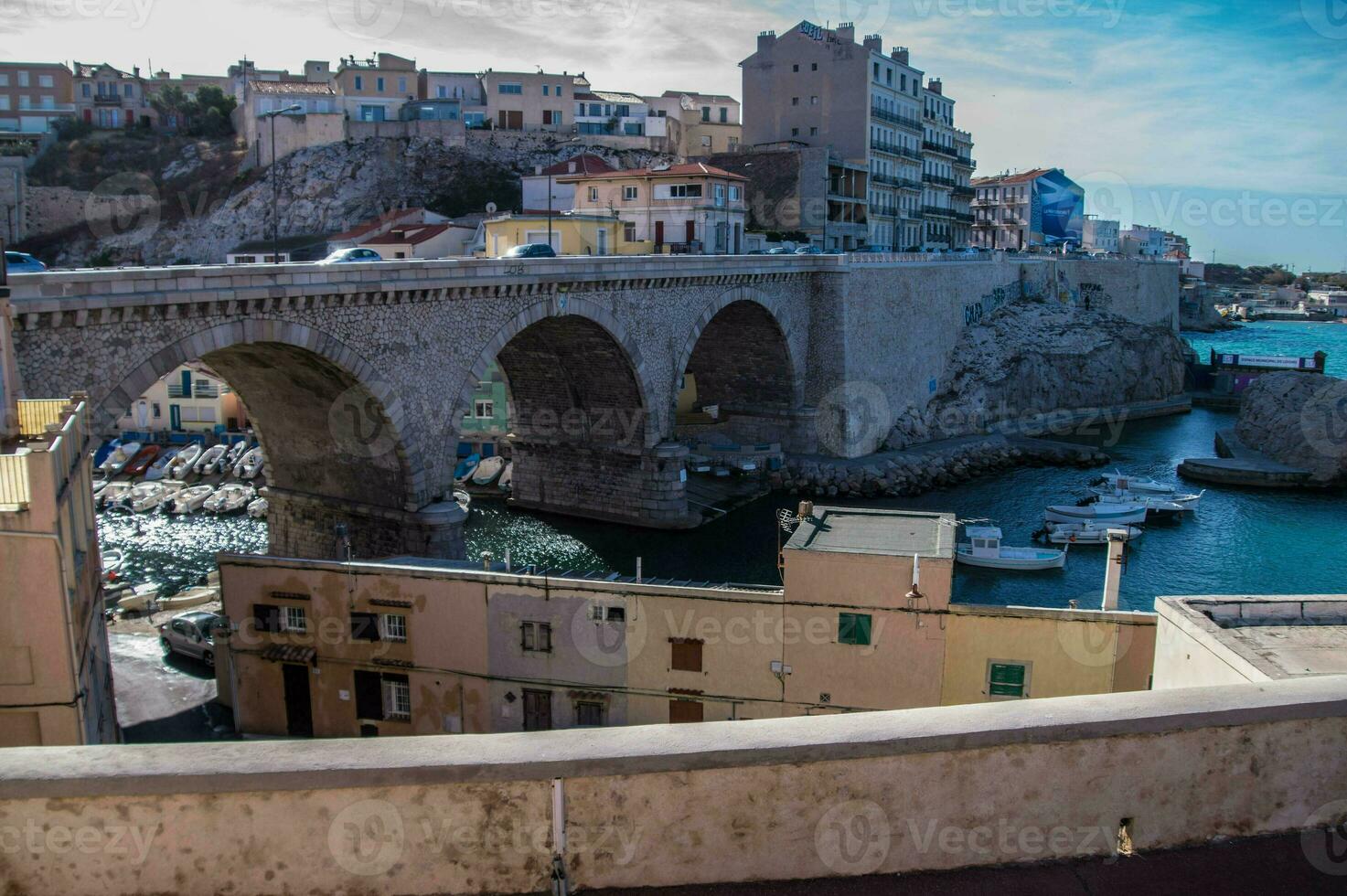 small fishing boat marseille in bouche du rhone photo