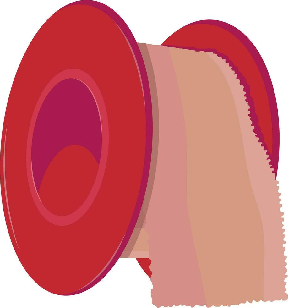 quirúrgico rojo cinta vector ilustración