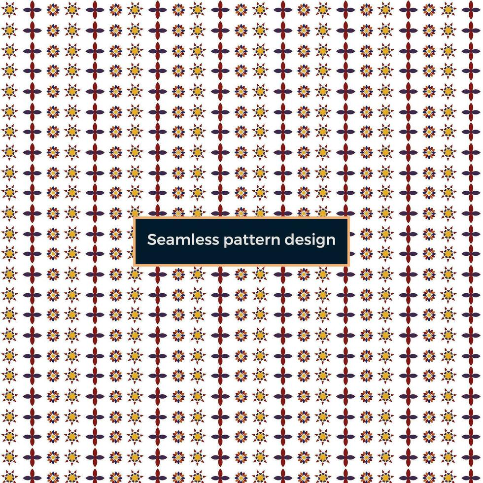 Vector flower pattern design.