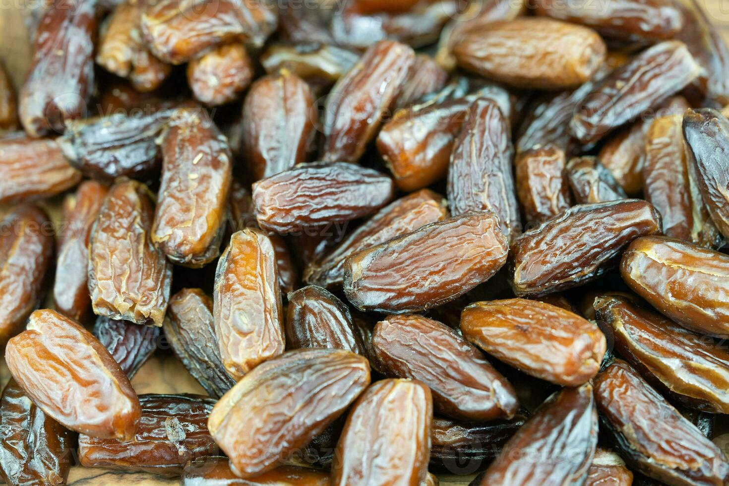 Fruits of the date palm Phoenix dactylifera and bacon photo