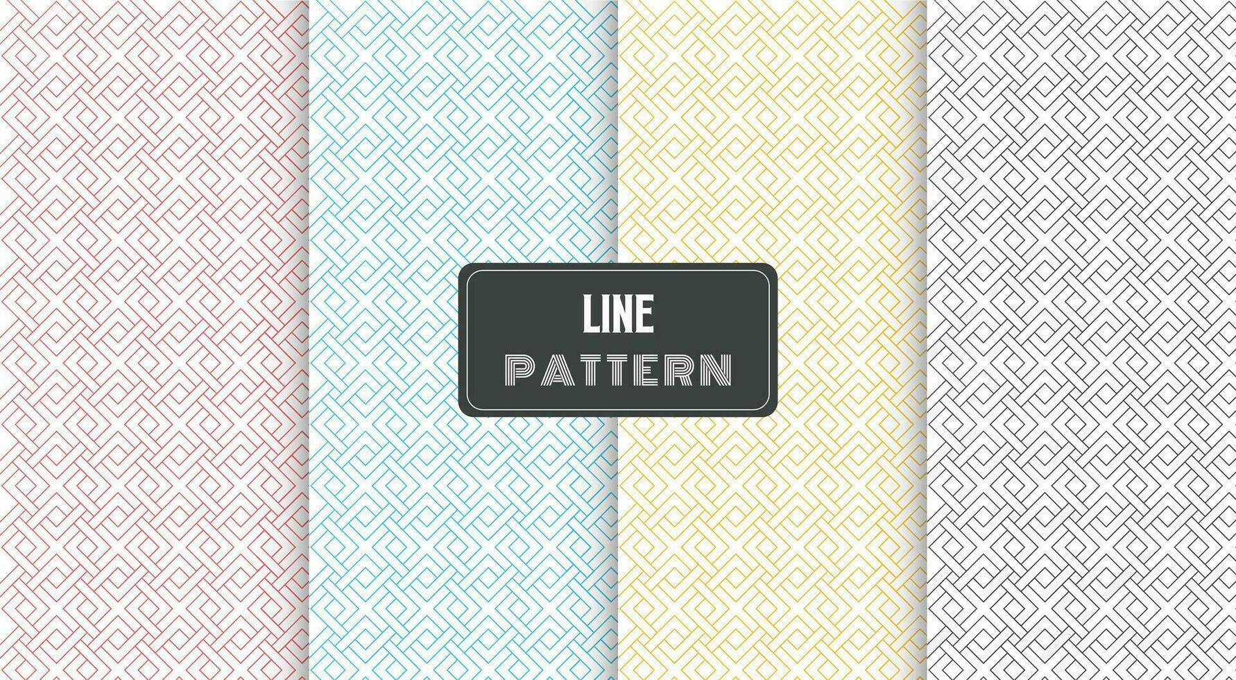 abstract geometric seamless line pattern vector