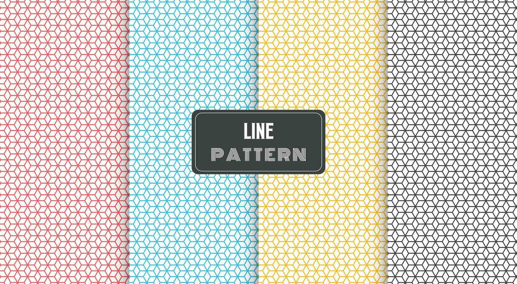 abstract lines geometric seamless pattern vector