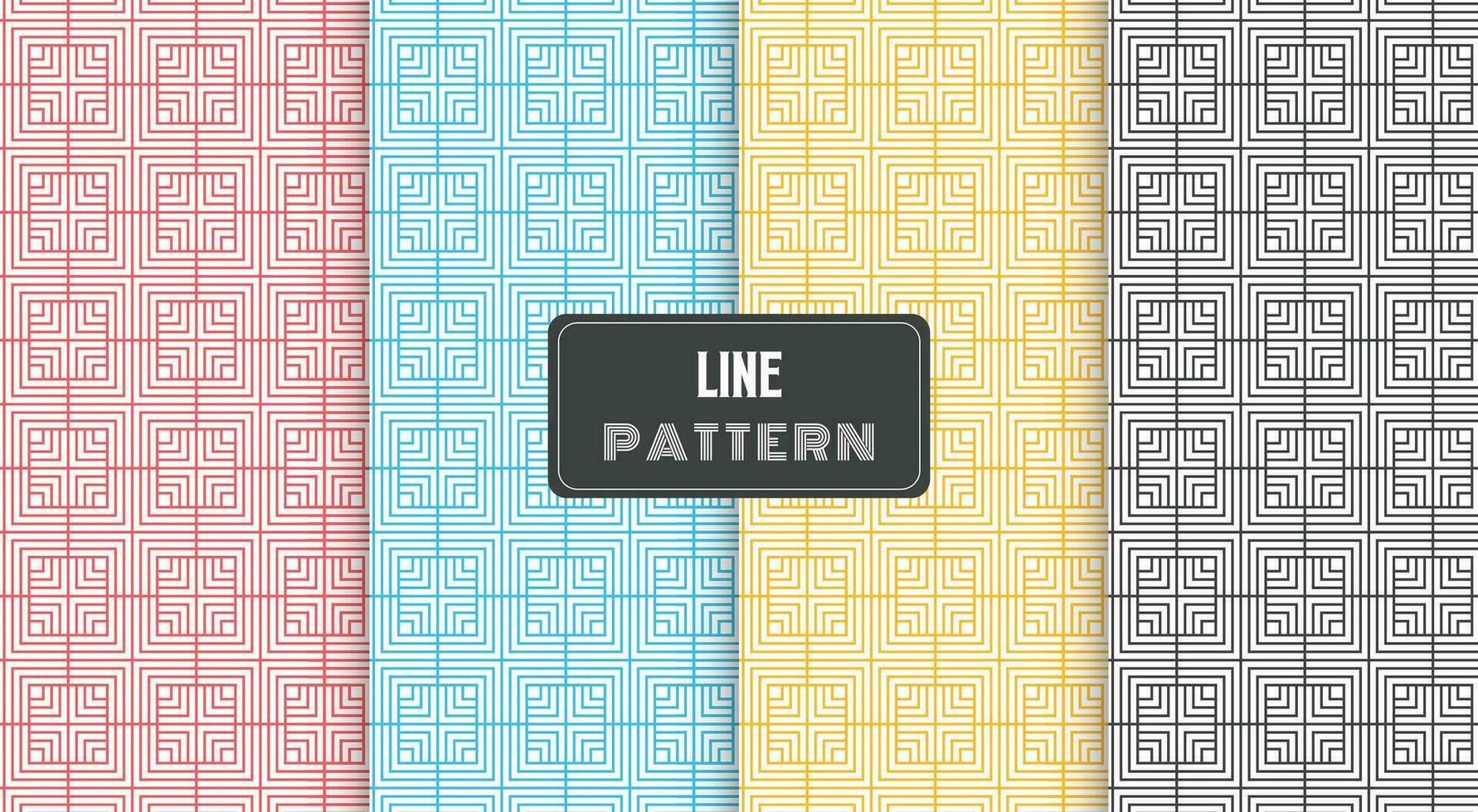 abstract lines geometric seamless pattern vector