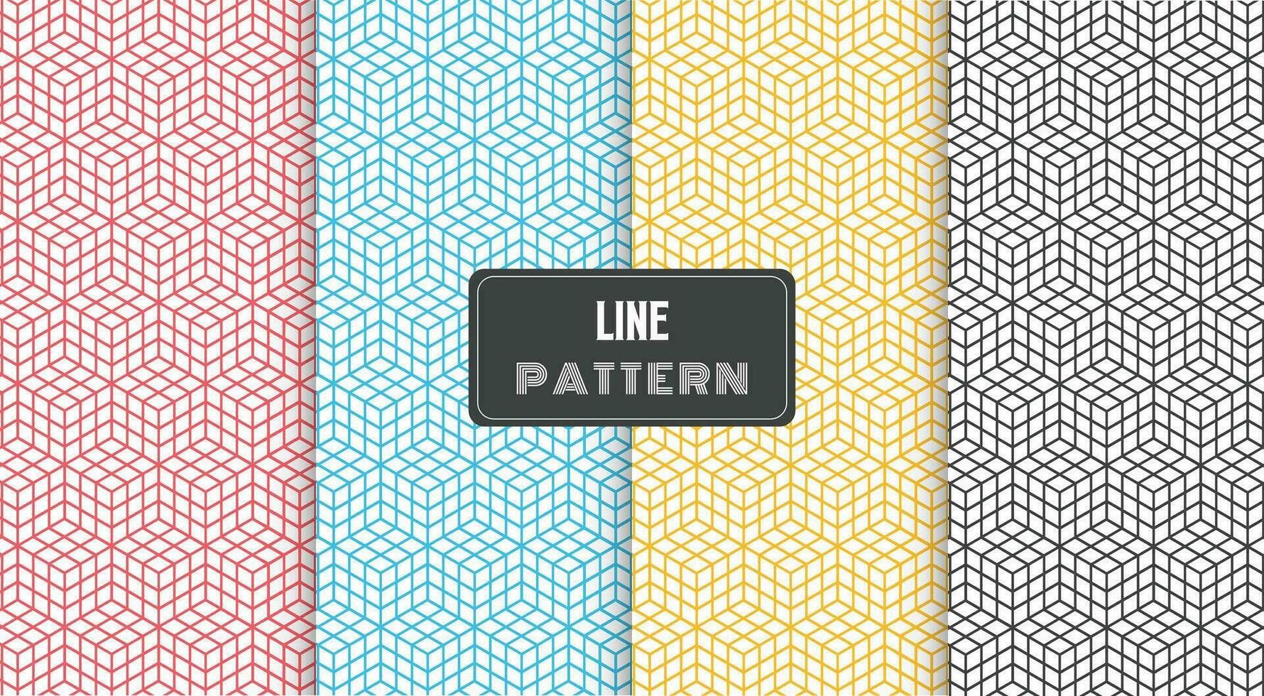 abstract lines geometric seamless pattern vector