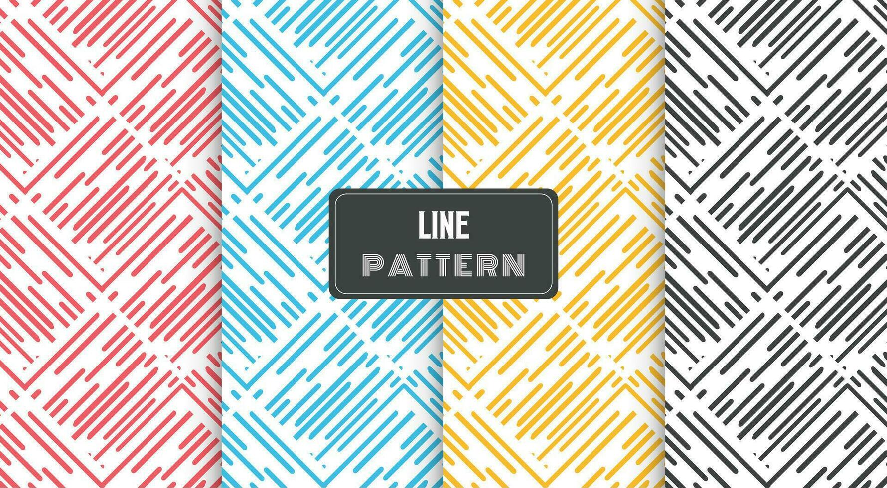 abstract colorful line pattern vector
