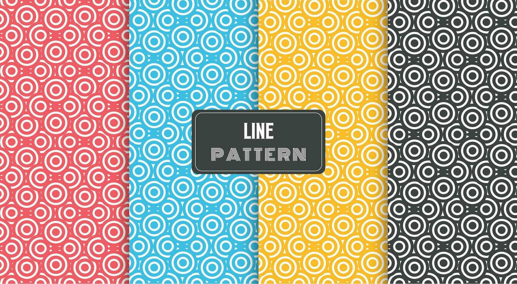 modern circle line pattern vector