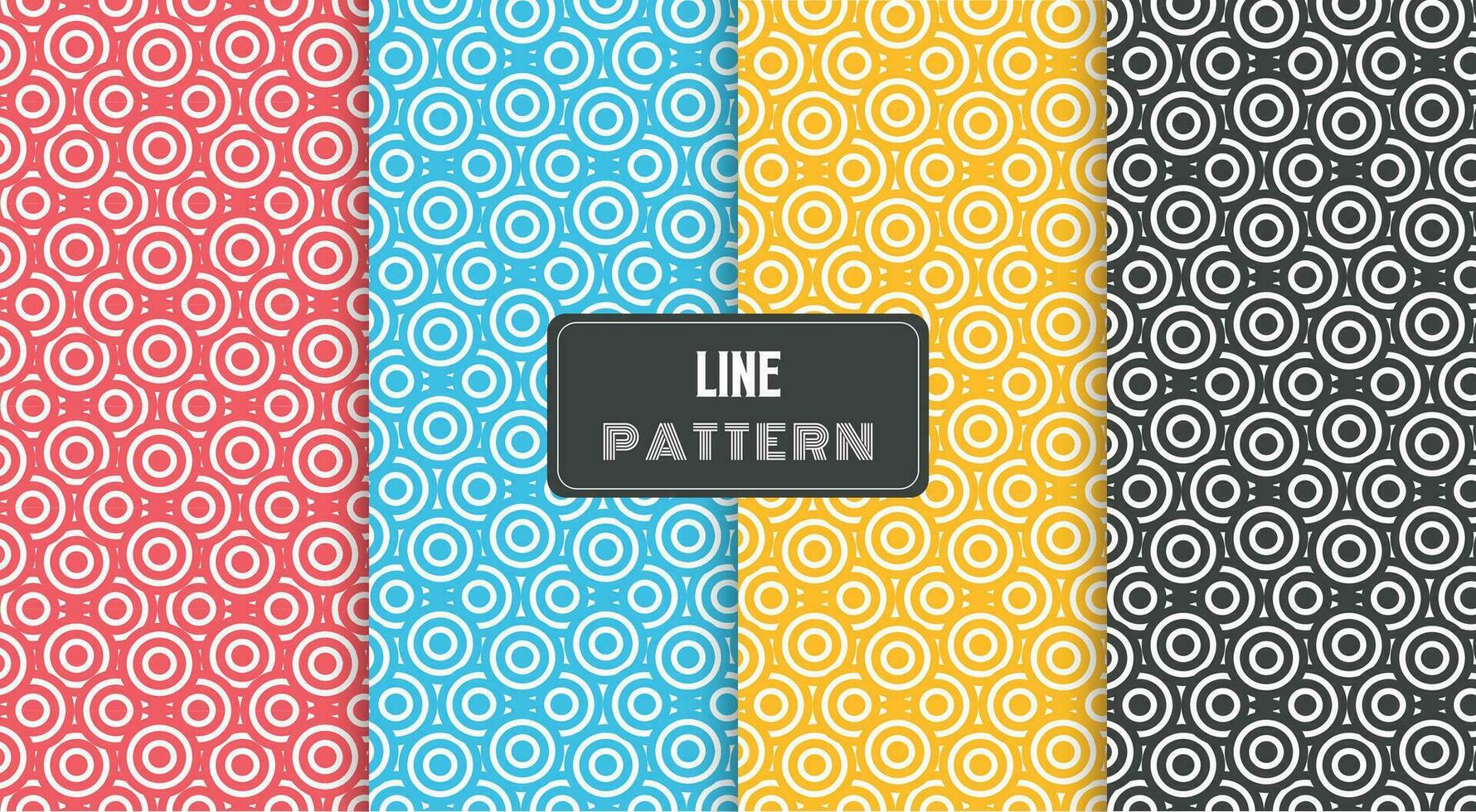 modern circle line pattern vector