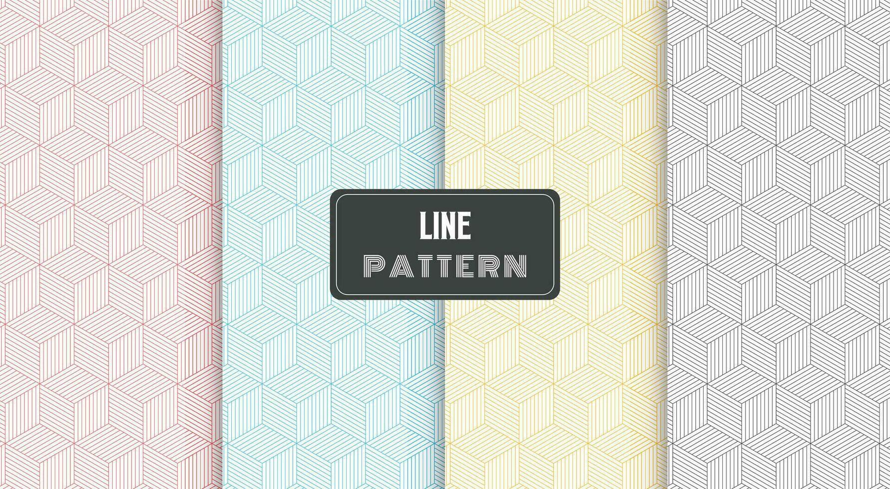 geometric pattern with stripes lines polygonal shape vector