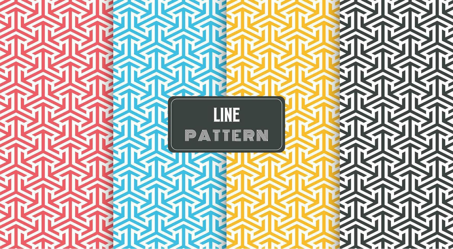 geometric arrow line pattern vector