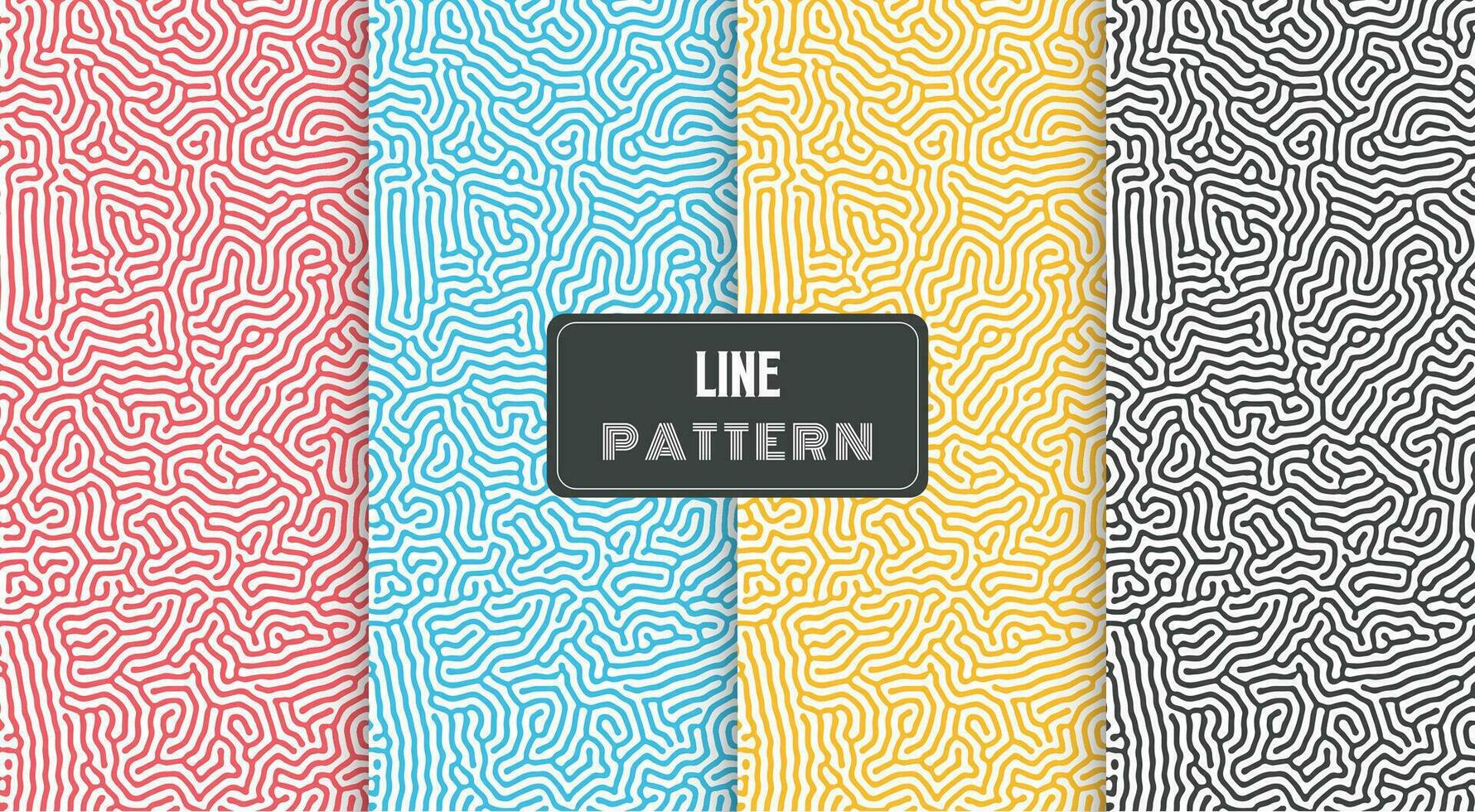 turing lines organic shape patterns vector