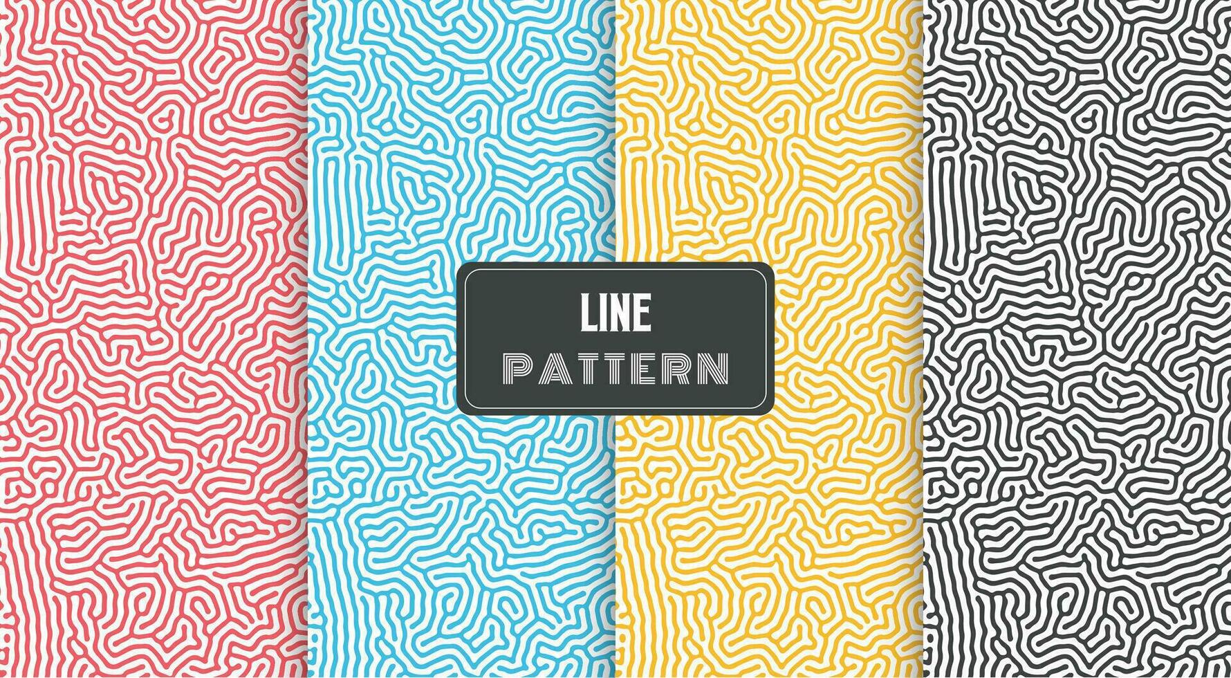 turing lines organic shape patterns vector