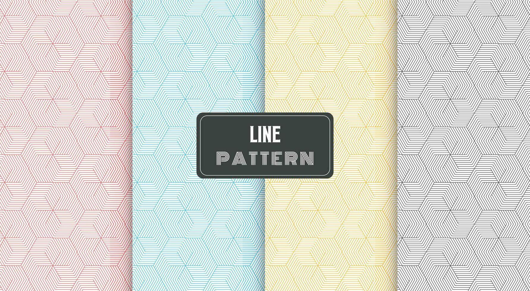 geometric pattern with stripes lines polygonal shape vector