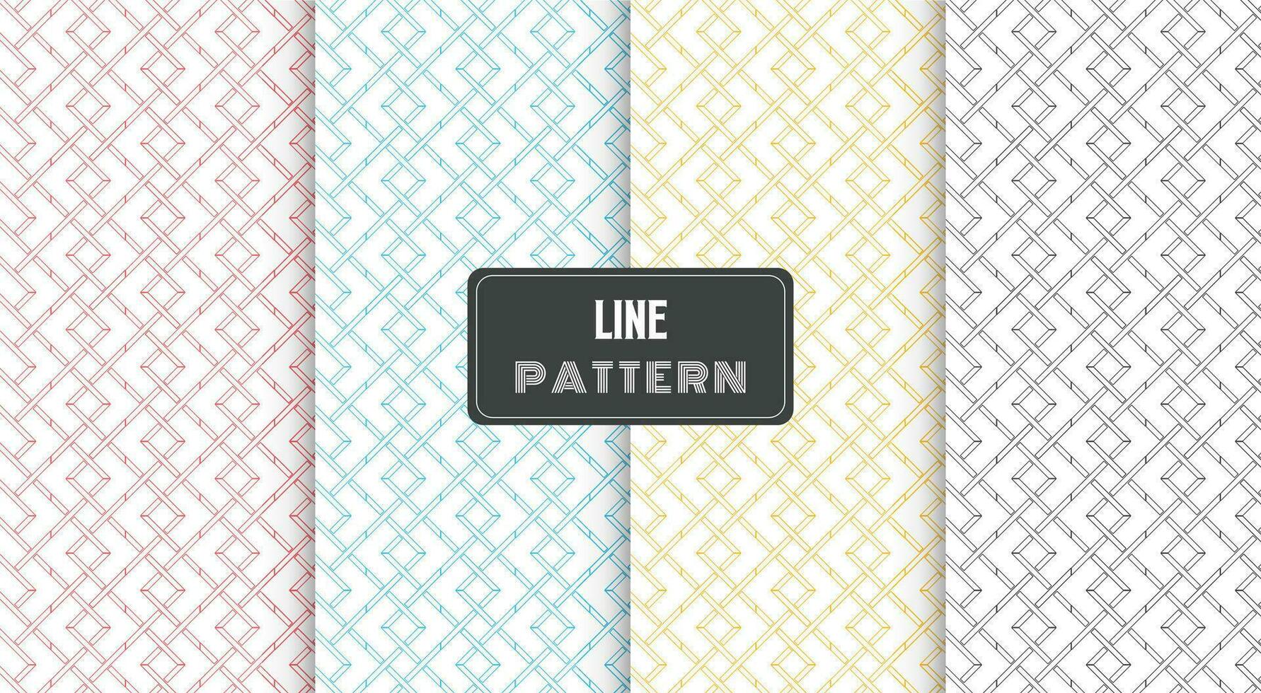 abstract geometric seamless line pattern vector