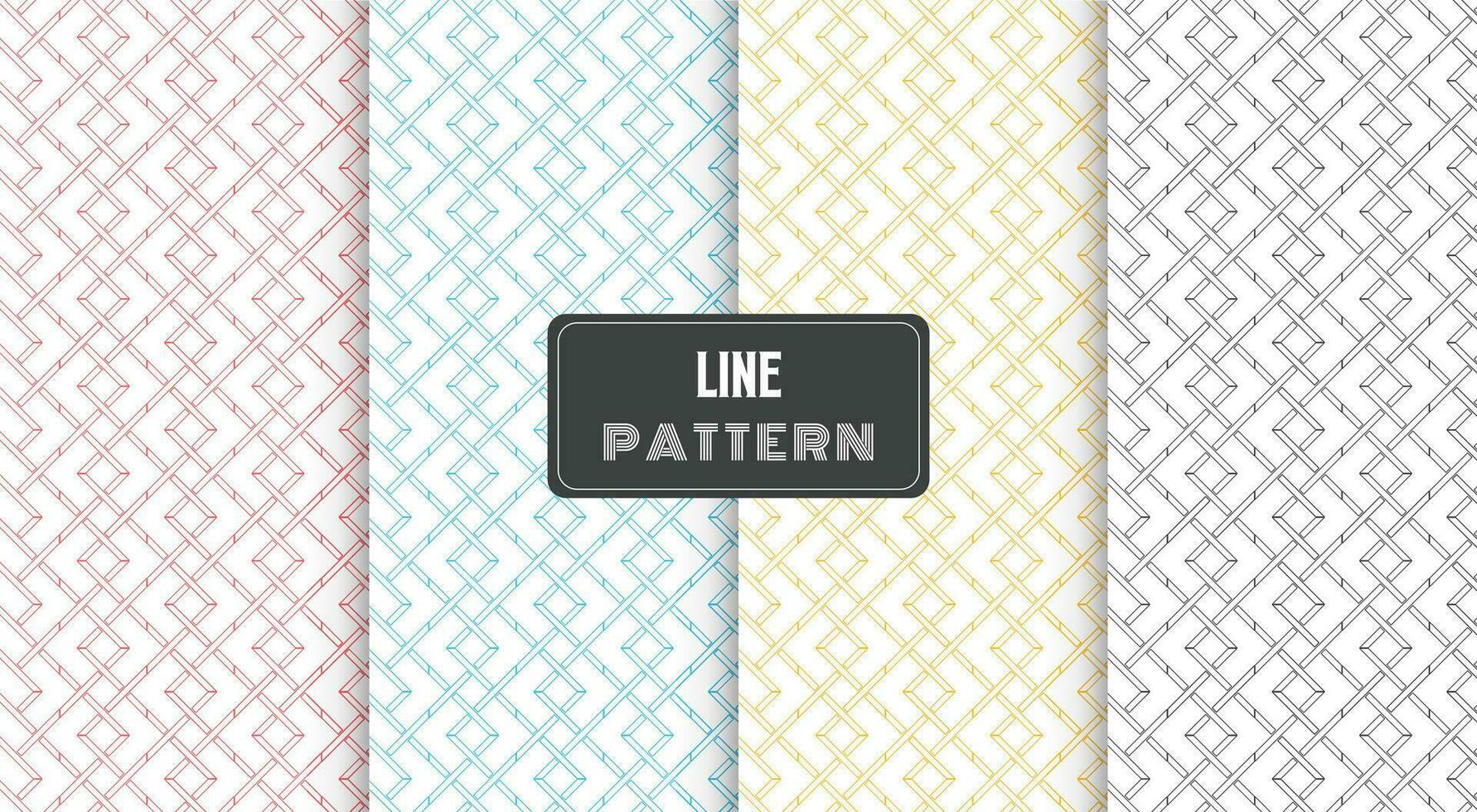 abstract geometric seamless line pattern vector