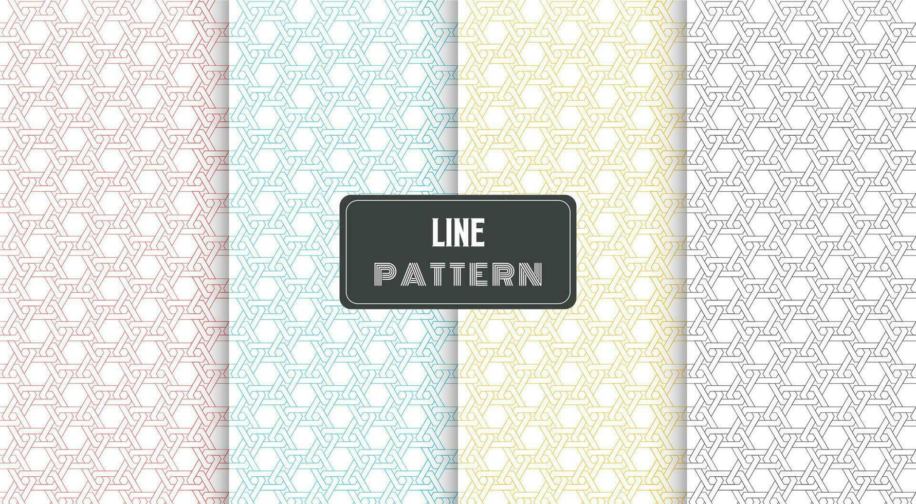 abstract geometric seamless line pattern vector