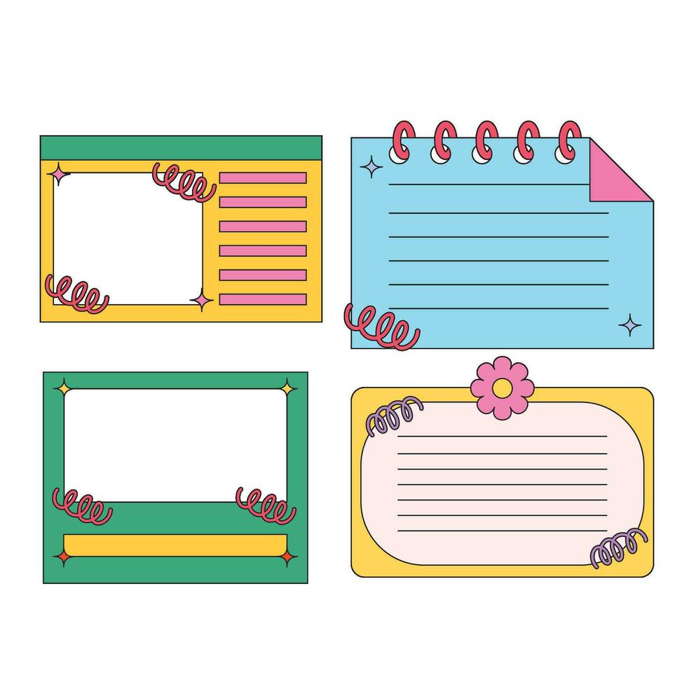 Cute Aesthetic Frame Illustration vector