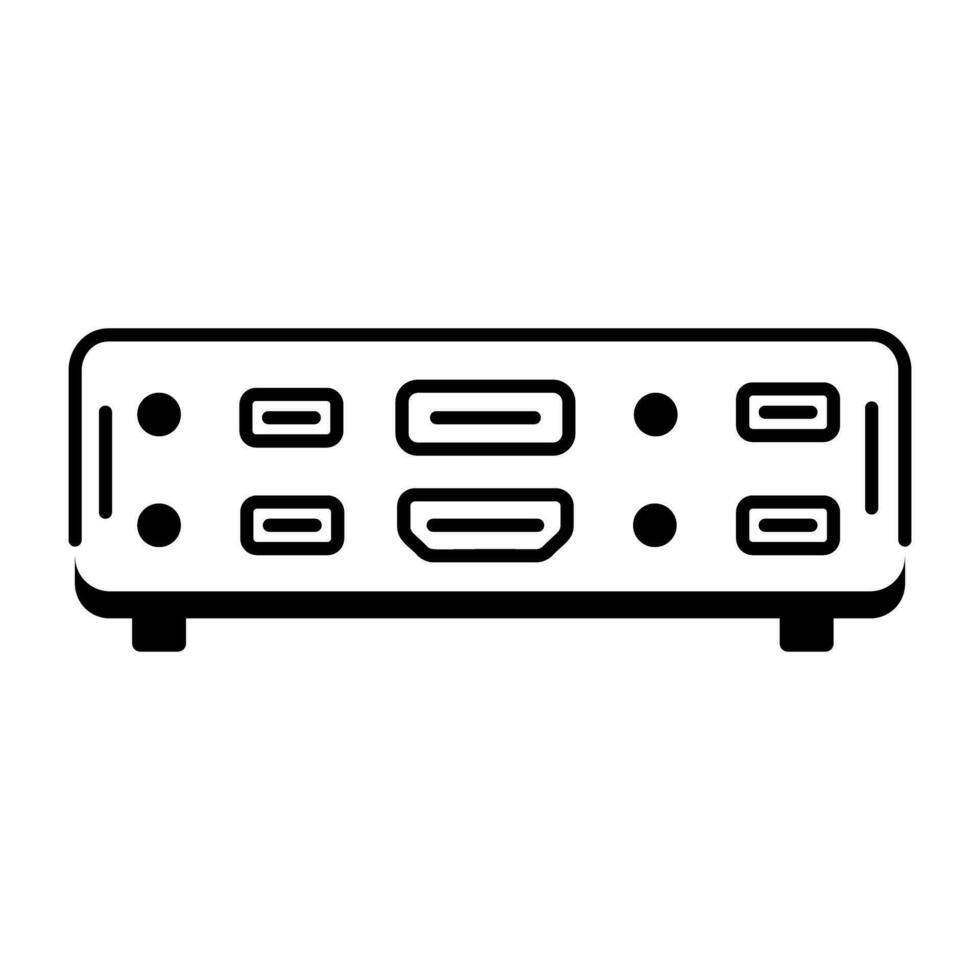 Modern  icon of Multimedia Components Line Icon vector