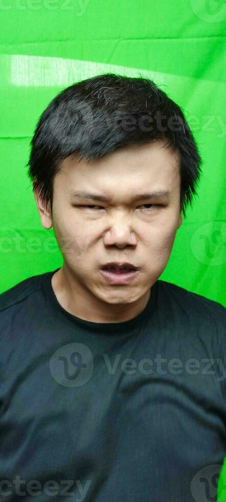 Asian Anger Facial Expression photo