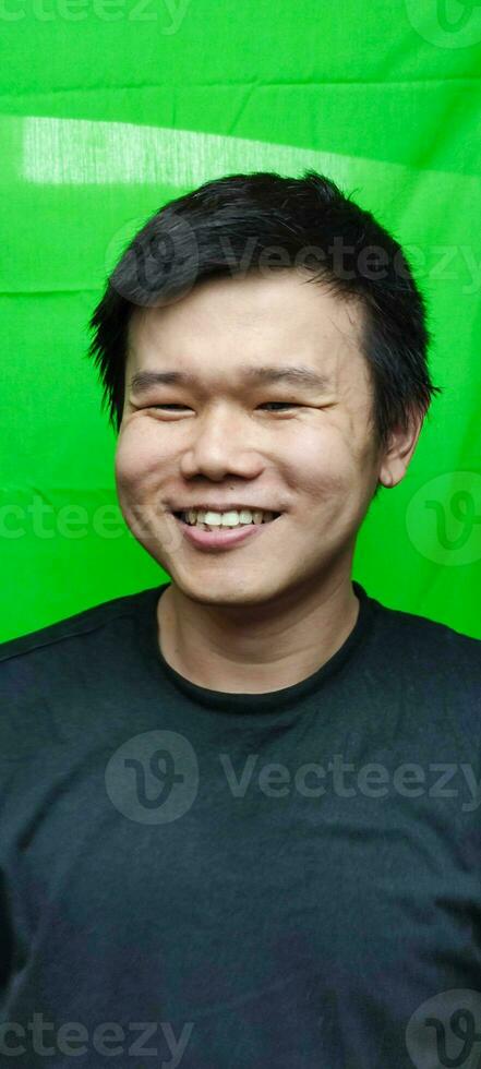 Asian Genuine Smile Facial Expression photo