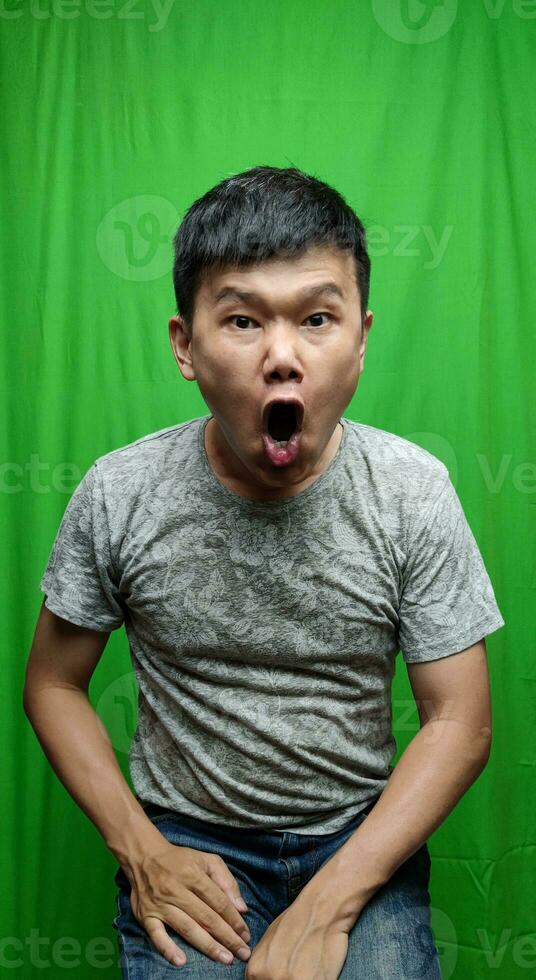 Asian Anger Facial Expression photo