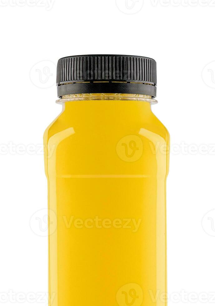 small bottle smoothie on a white background photo