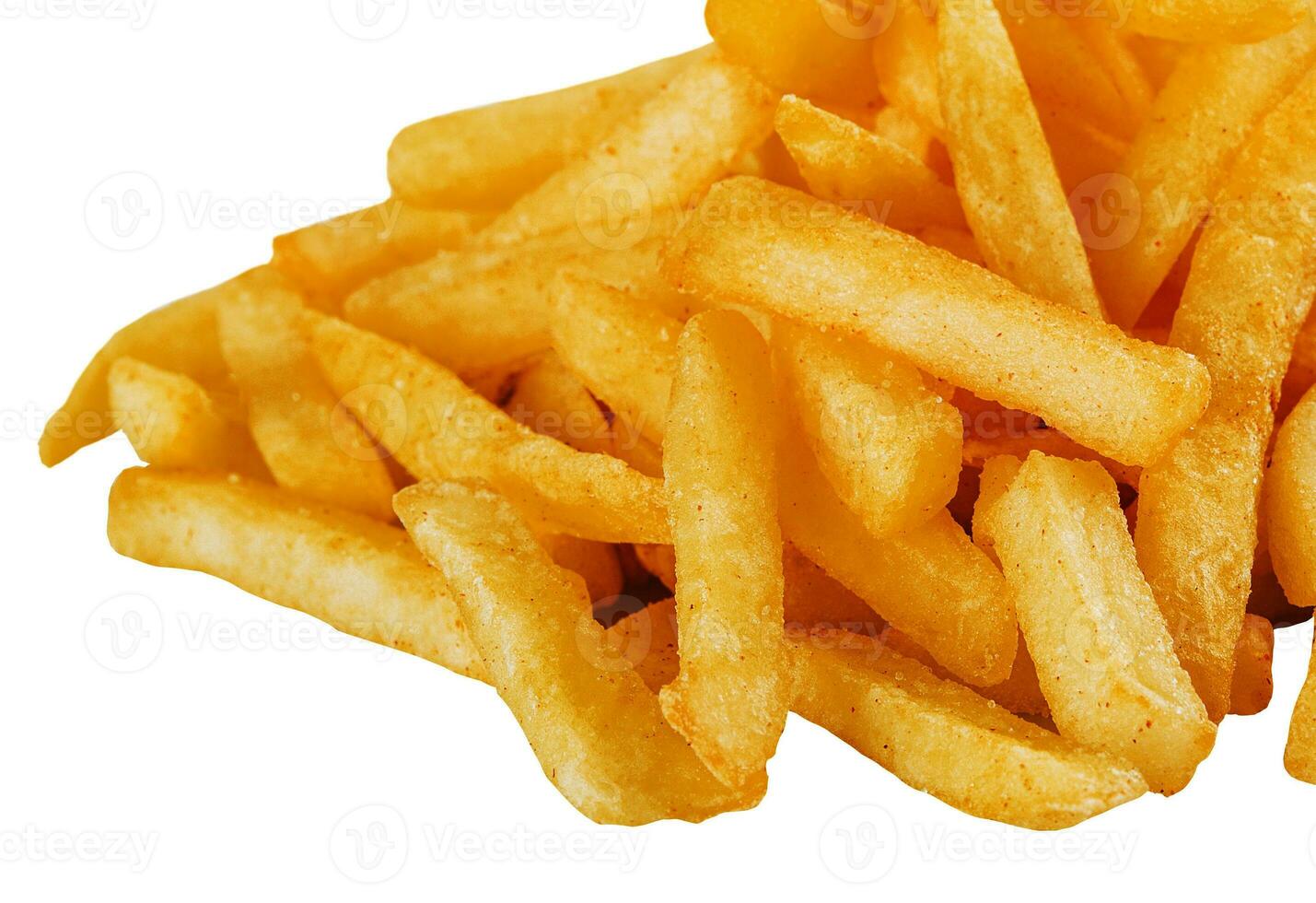 French fries isolated on a white background photo