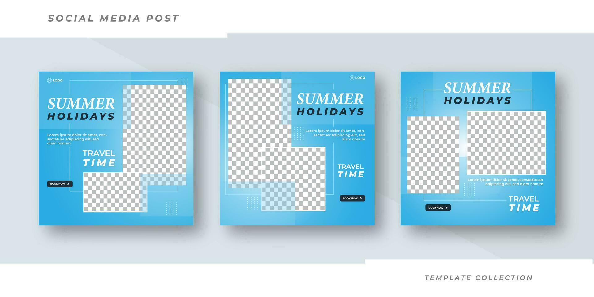Travel the world flyer or poster for traveling agency business offer promotion. Holiday and tour advertisement banner design. Pro Vector