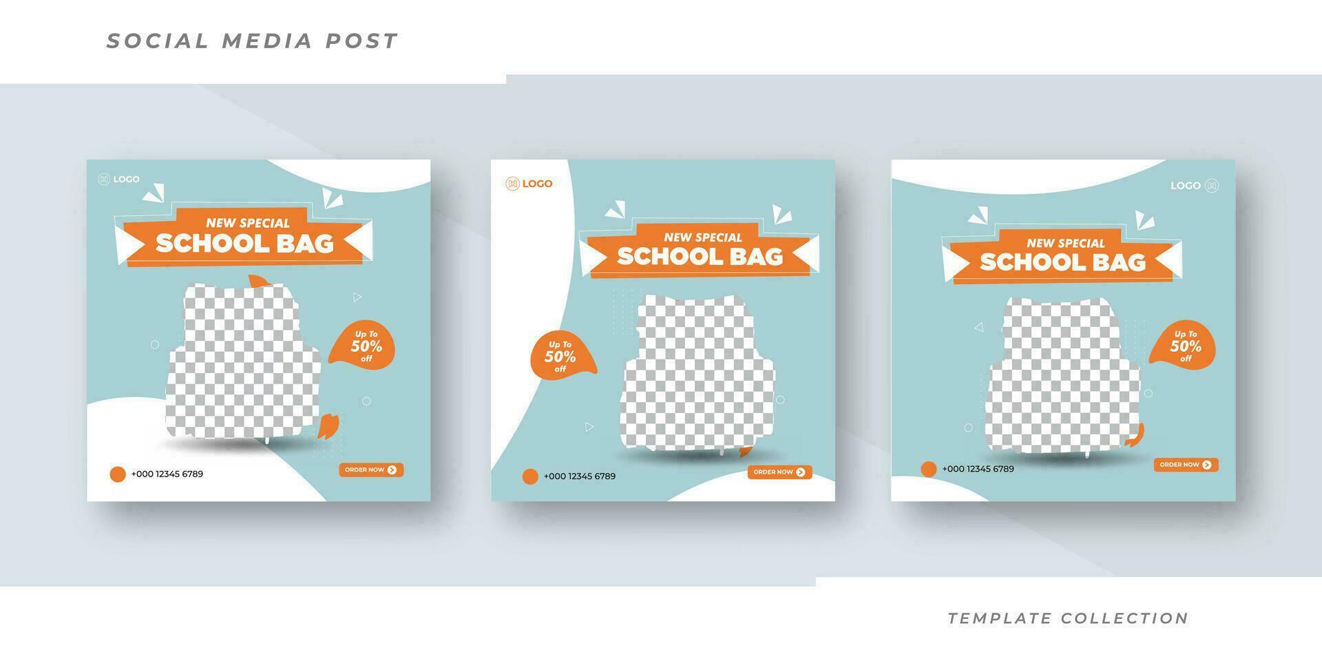 New special bag collection social media banner post template design, Pro Vector