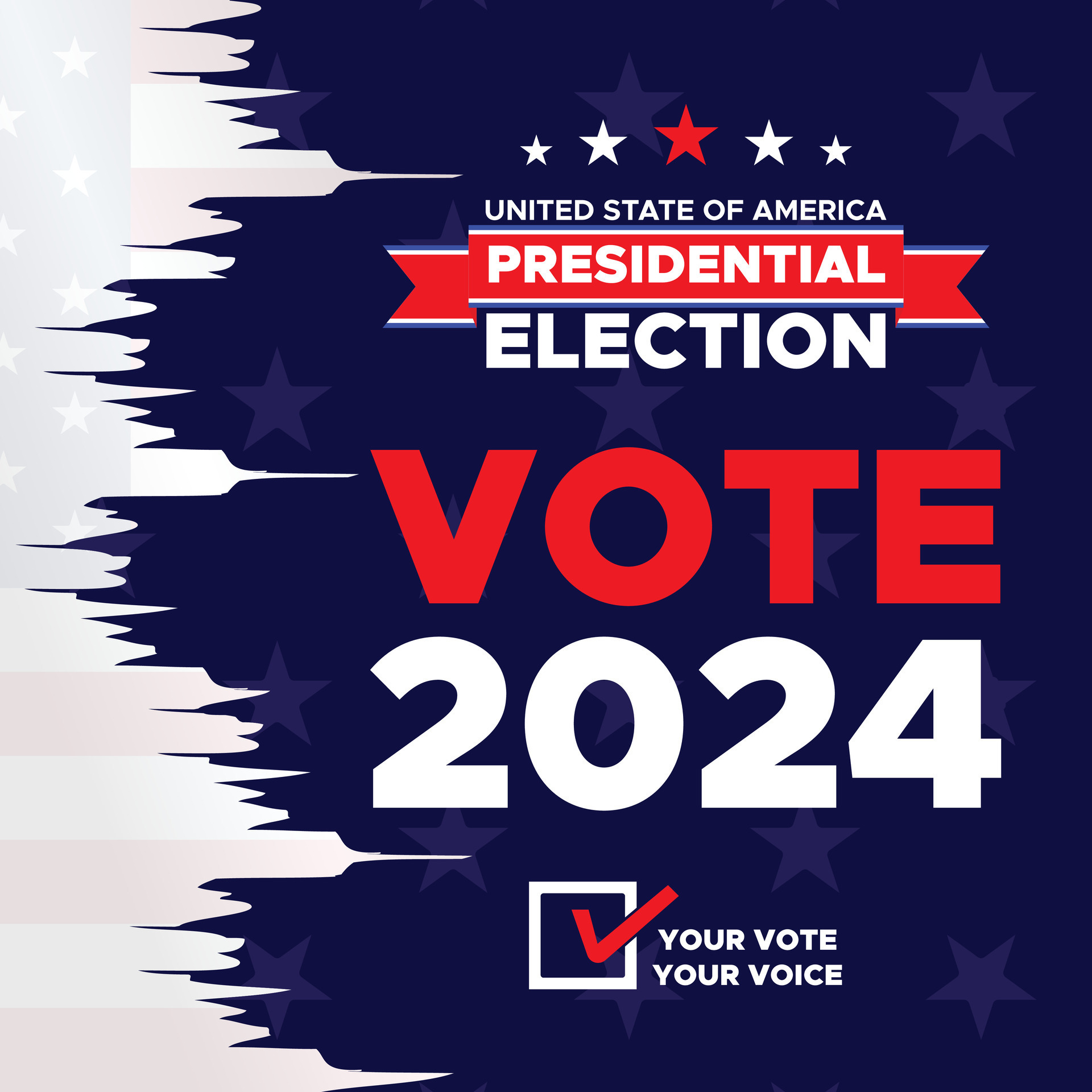 Vote 2024. Presidential election day in united states. Election 2024