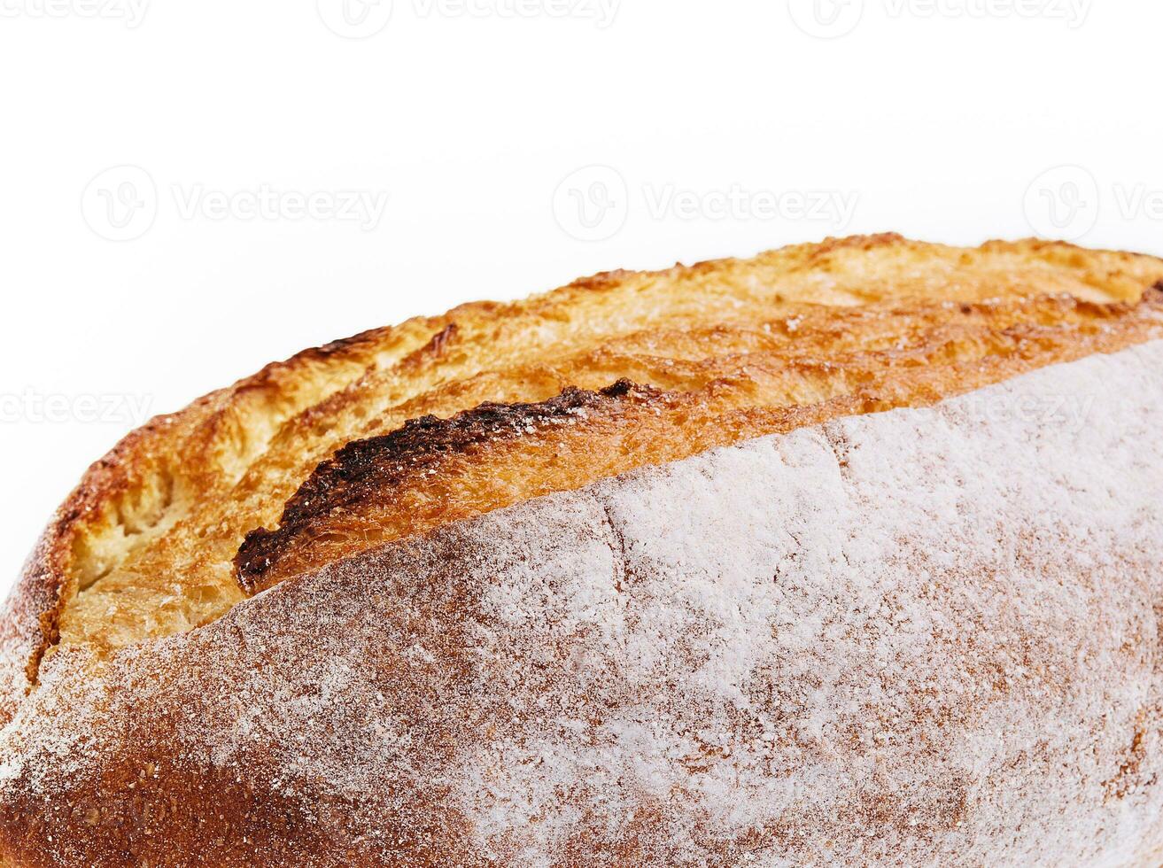loaf bread isolated on white background photo