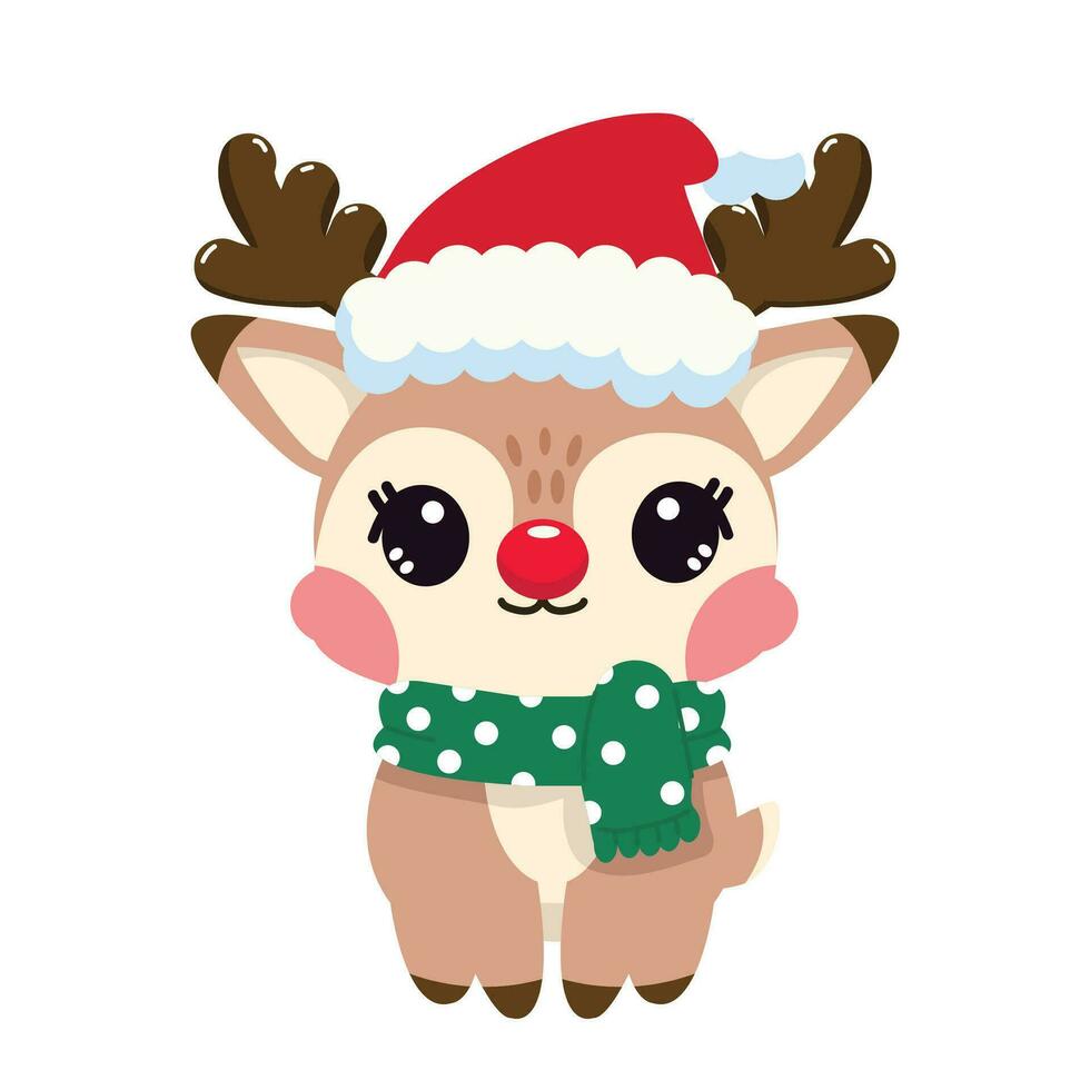 Adorable Cartoon Deer Animal vector