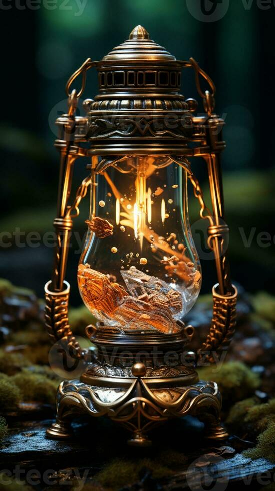 Lantern lamp luxury oriental traditional festival AI Generated photo