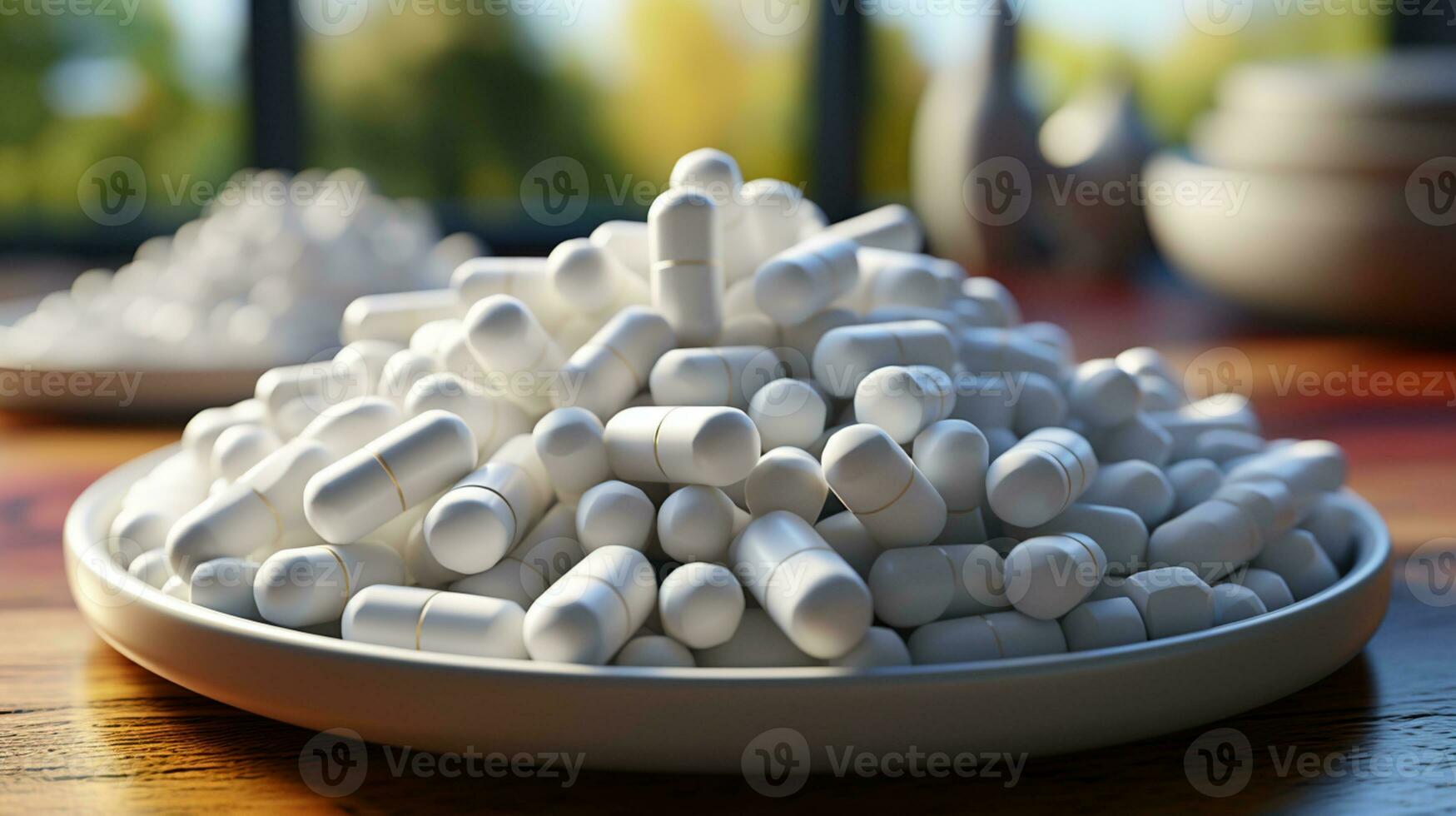 Capsule medicine vitamin photo realistic AI generated