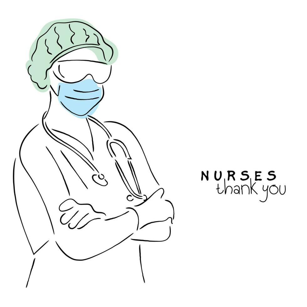 Celebrate nurses and thank them for their service vector