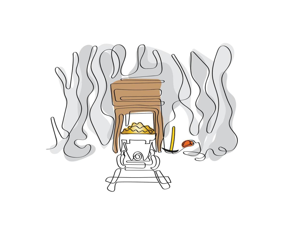 Line art vector of mines. Mine work art. 34753357 Vector Art at Vecteezy