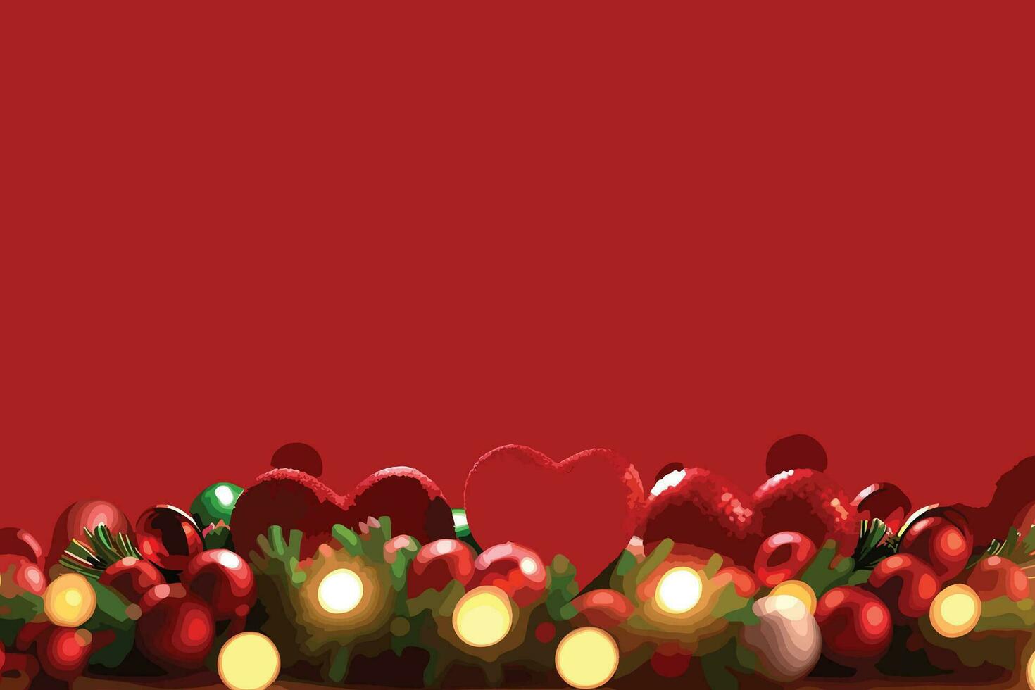 abstract illustration of christmas xmas red valentine background vector