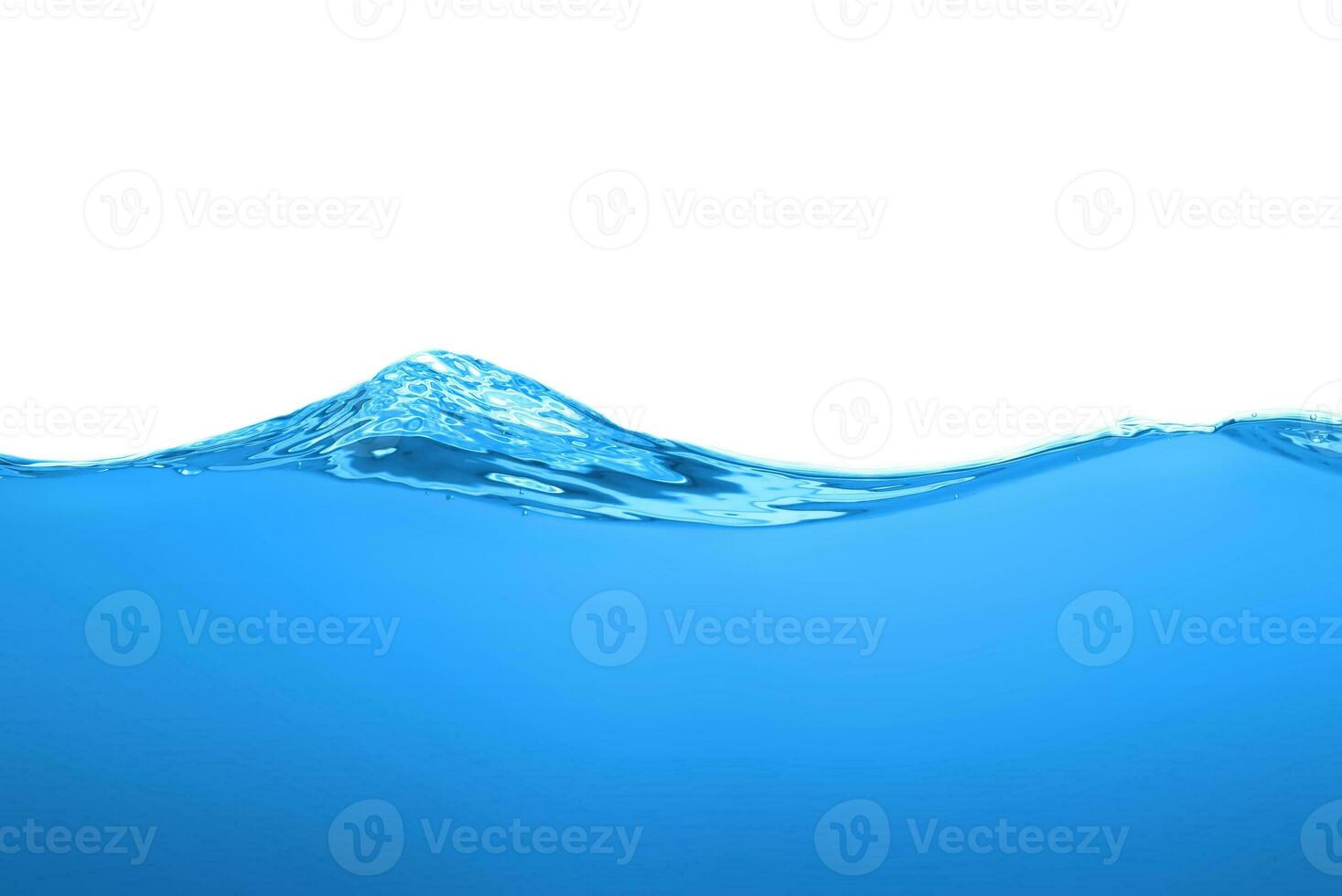 Water surface movement. white background. Movement. Close-up view. photo