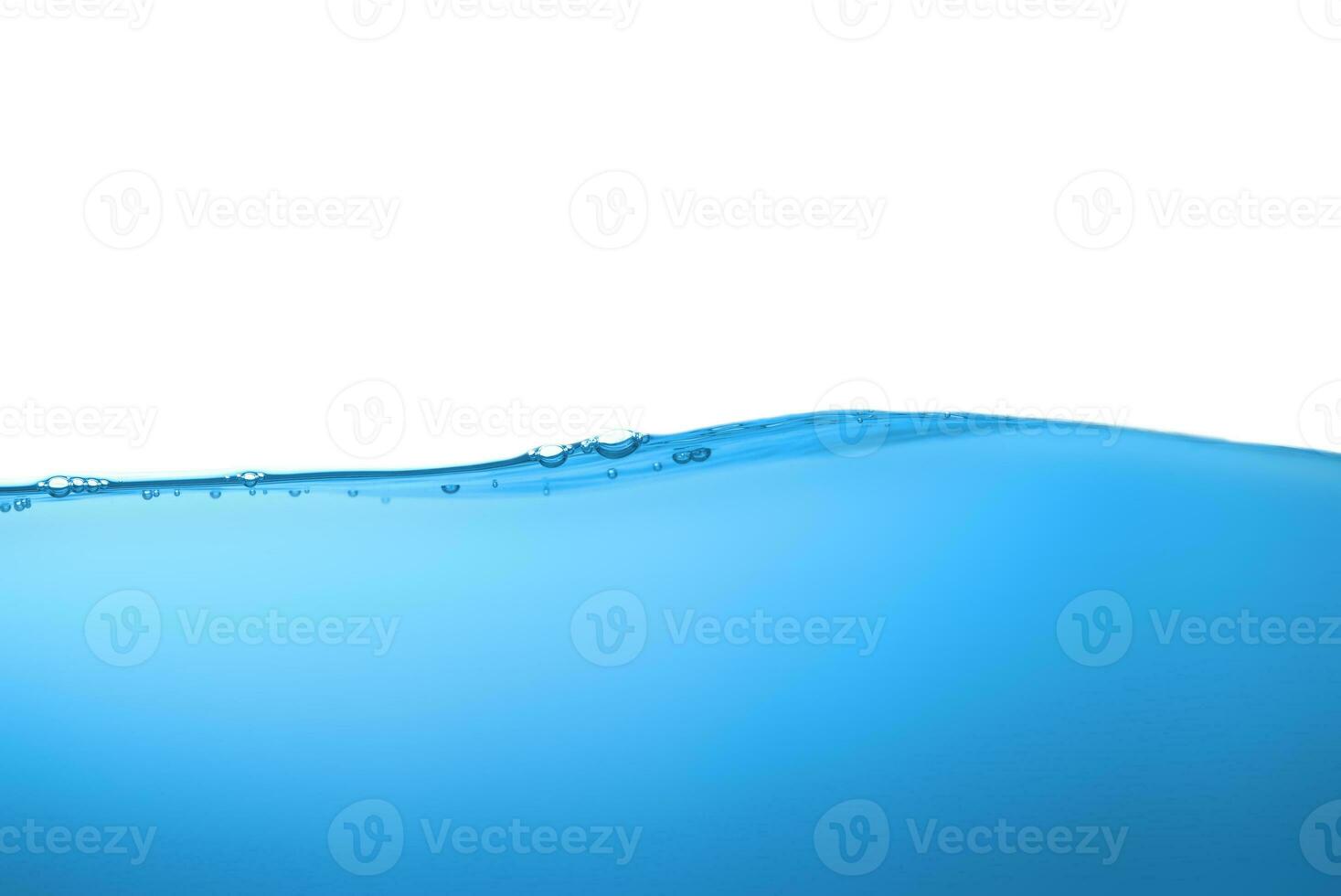 Water surface movement. white background. Movement. Close-up view. photo